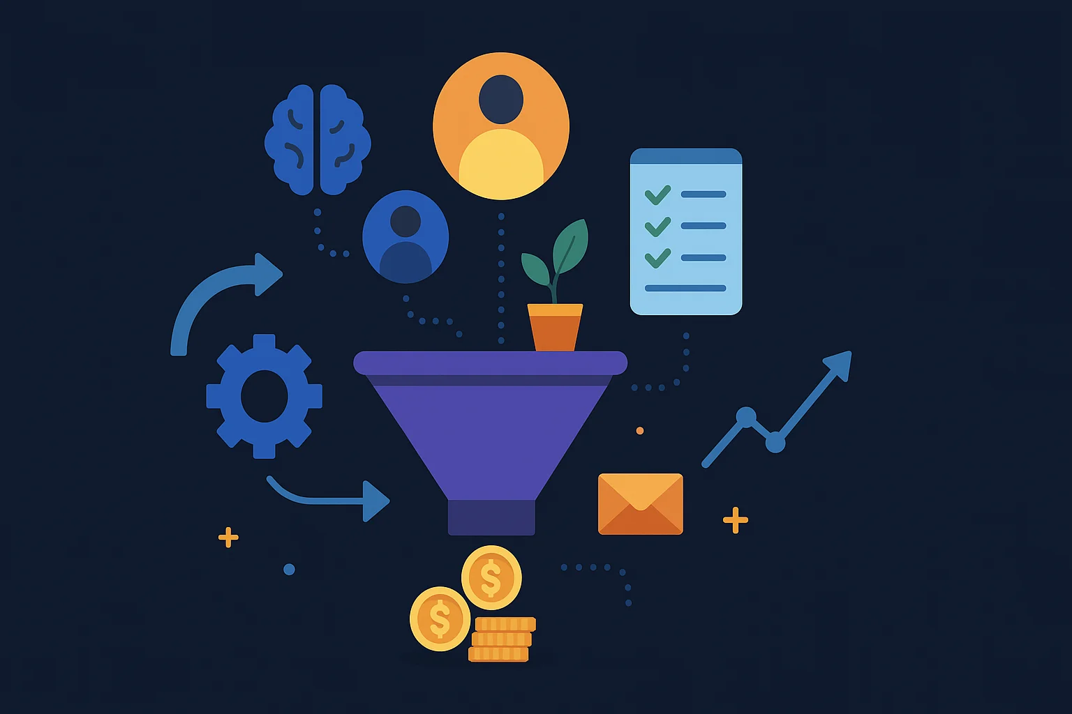 système de scoring IA des leads,suivi comportemental des leads,indicateurs de maturité commerciale,segmentation des leads CRM,campagnes de nurturing automatisées,entonnoir de vente prédictif,automatisation du scoring de conversion,priorisation des leads chauds,flux de suivi basés sur les données,reconnaissance de l'intention des leads