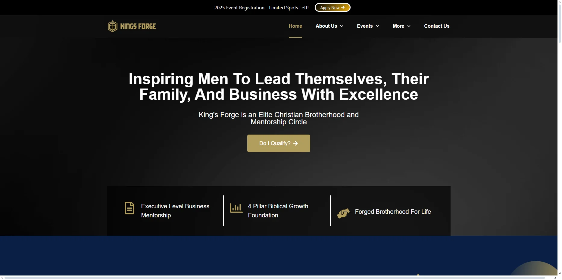 website home page